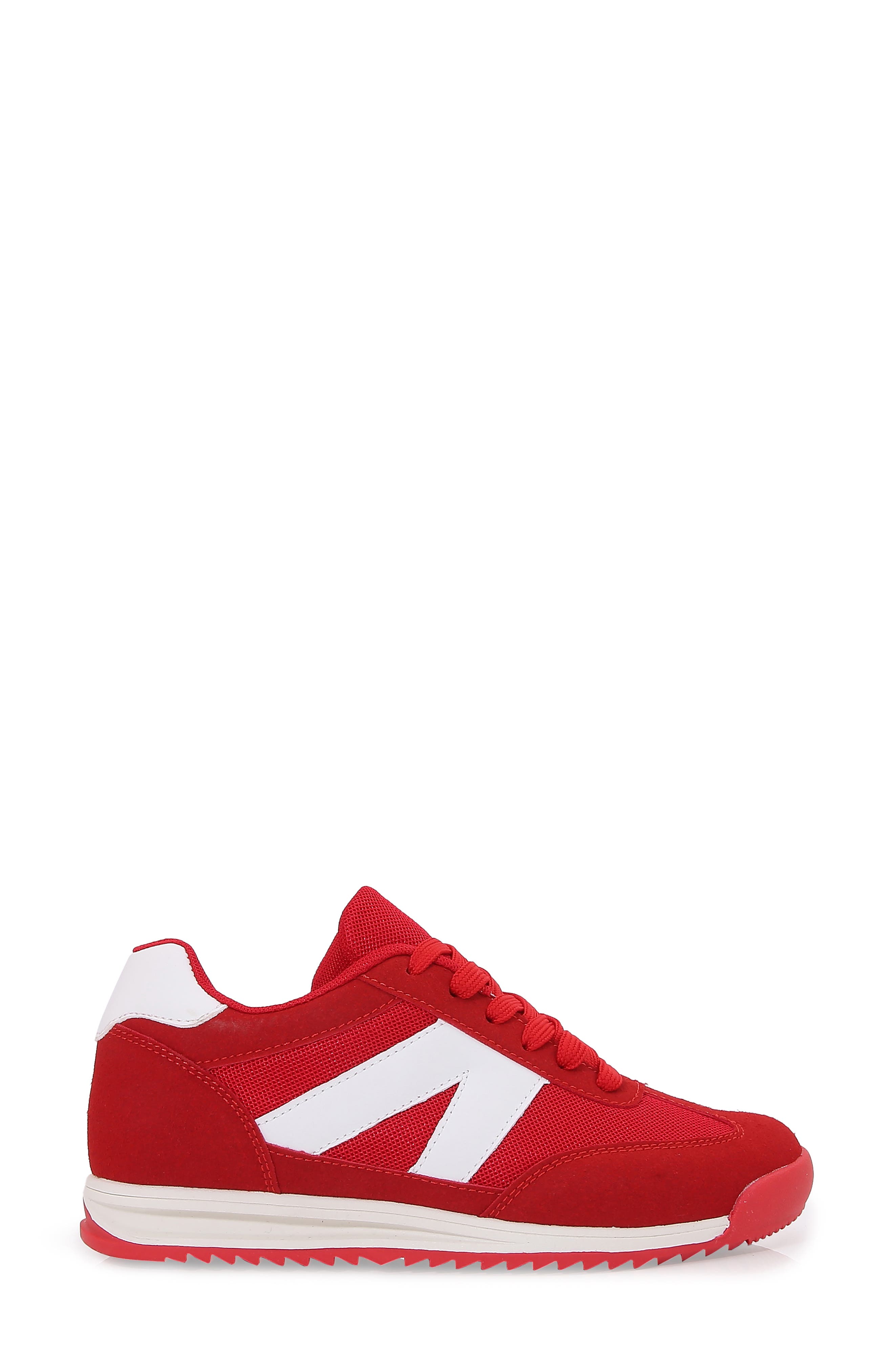 BERNESS Leena Bike Toe Wedge Sneaker, Alternate, color, Red