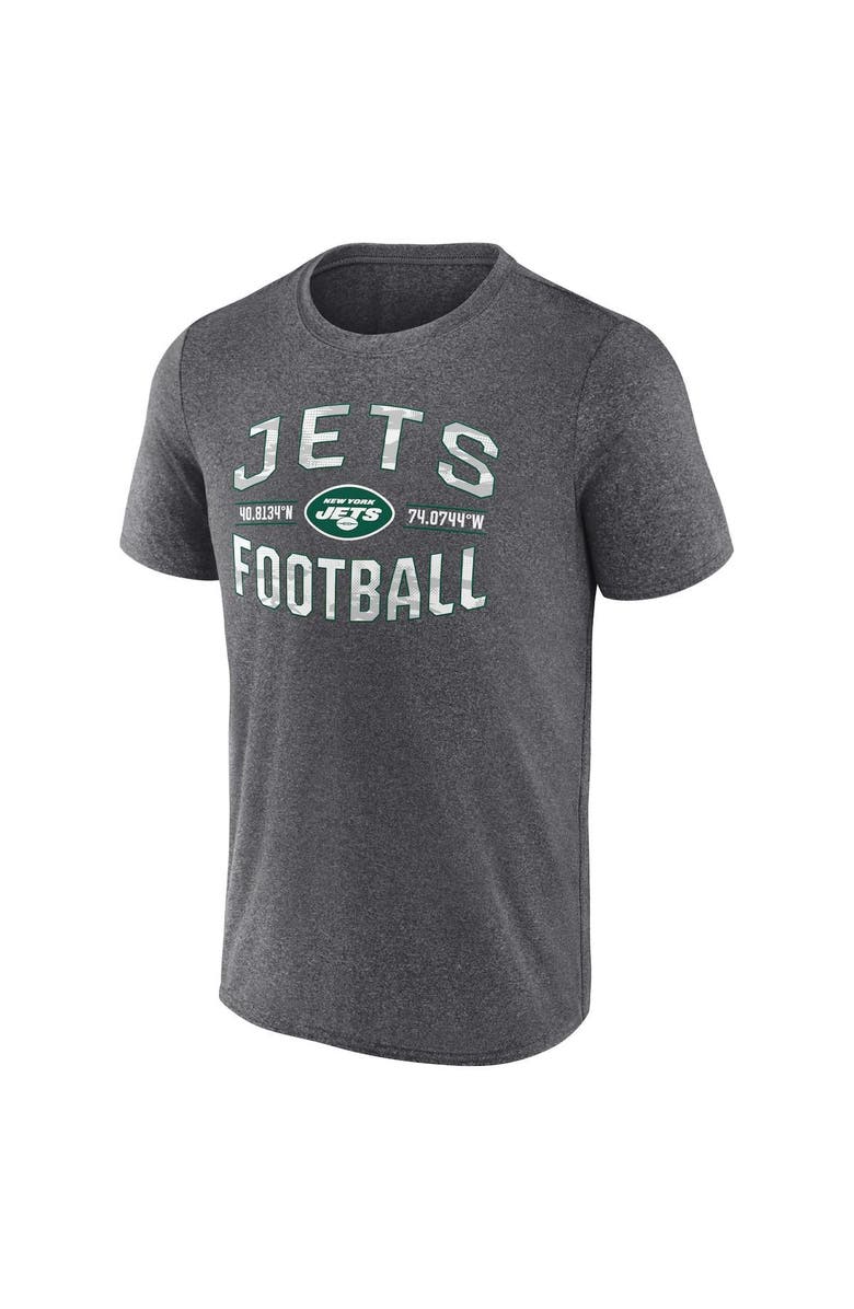 FANATICS Men's Fanatics Branded Heathered Charcoal New York Jets Want To Play T-Shirt, Alternate, color, 