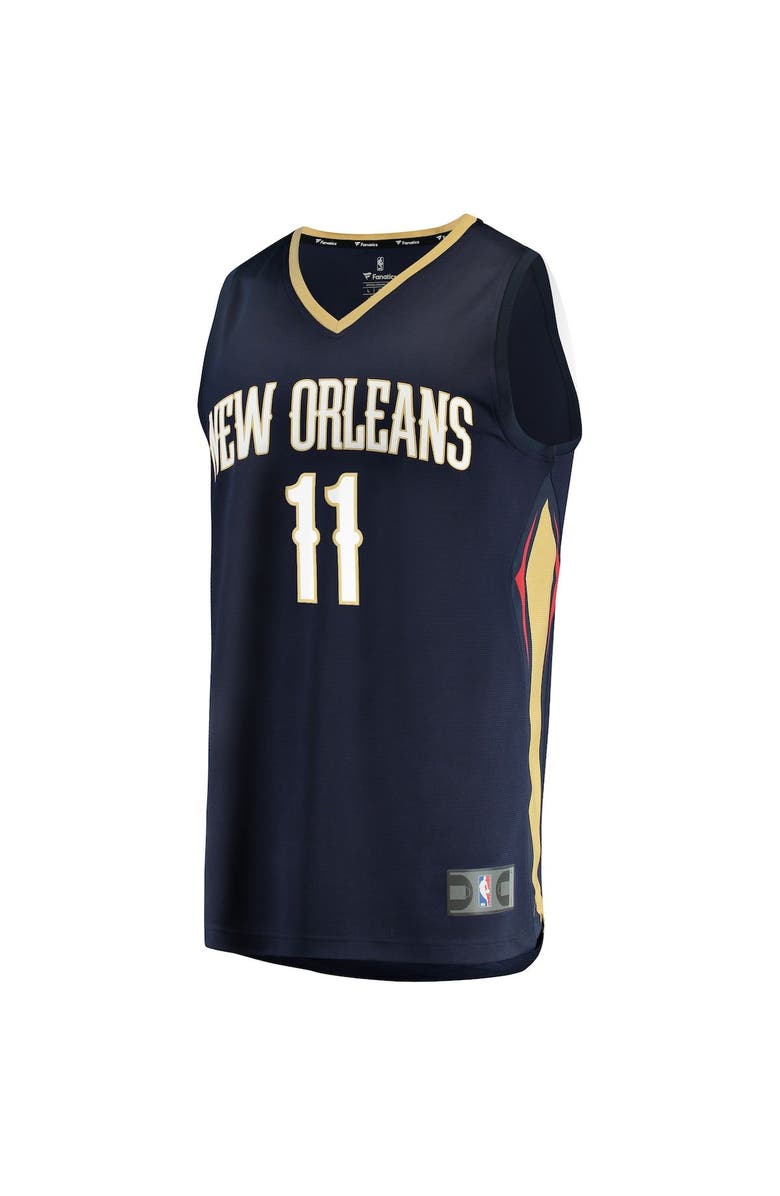 FANATICS Youth Fanatics Branded Dyson Daniels Navy New Orleans Pelicans Fast Break Replica Jersey - Icon Edition, Alternate, color,