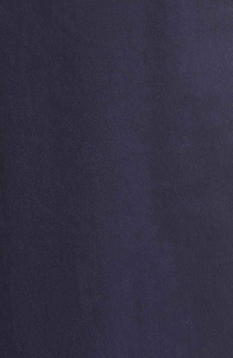 BEAMS Plus Pleated Twill Crop Pants, Alternate, color, Navy