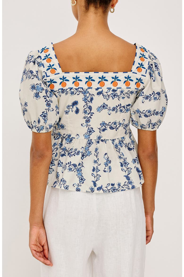 Presley Floral Print Puff Sleeve Shirt, Alternate, color, CERAMIC FLORAL