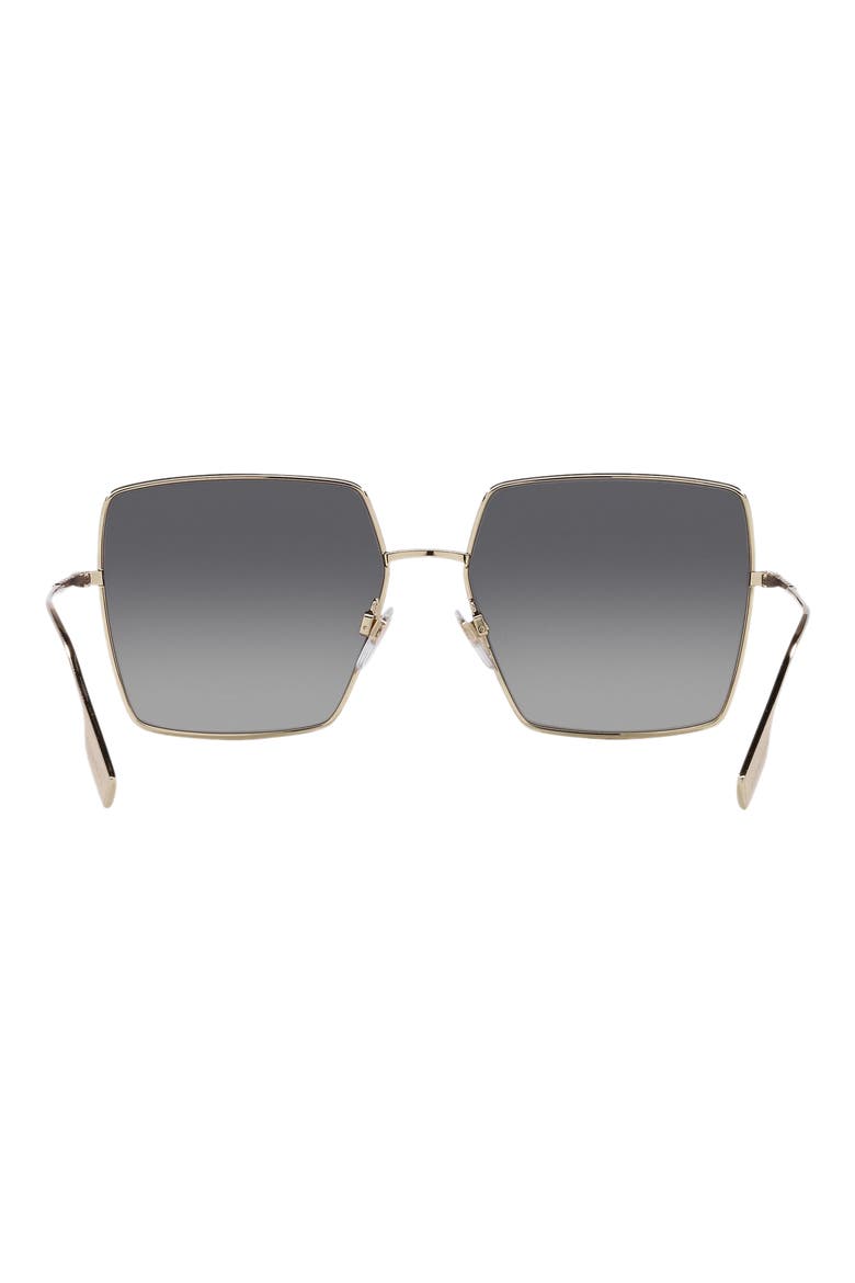 58mm Gradient Polarized Square Sunglasses, Alternate, color, GREY GRADIENT