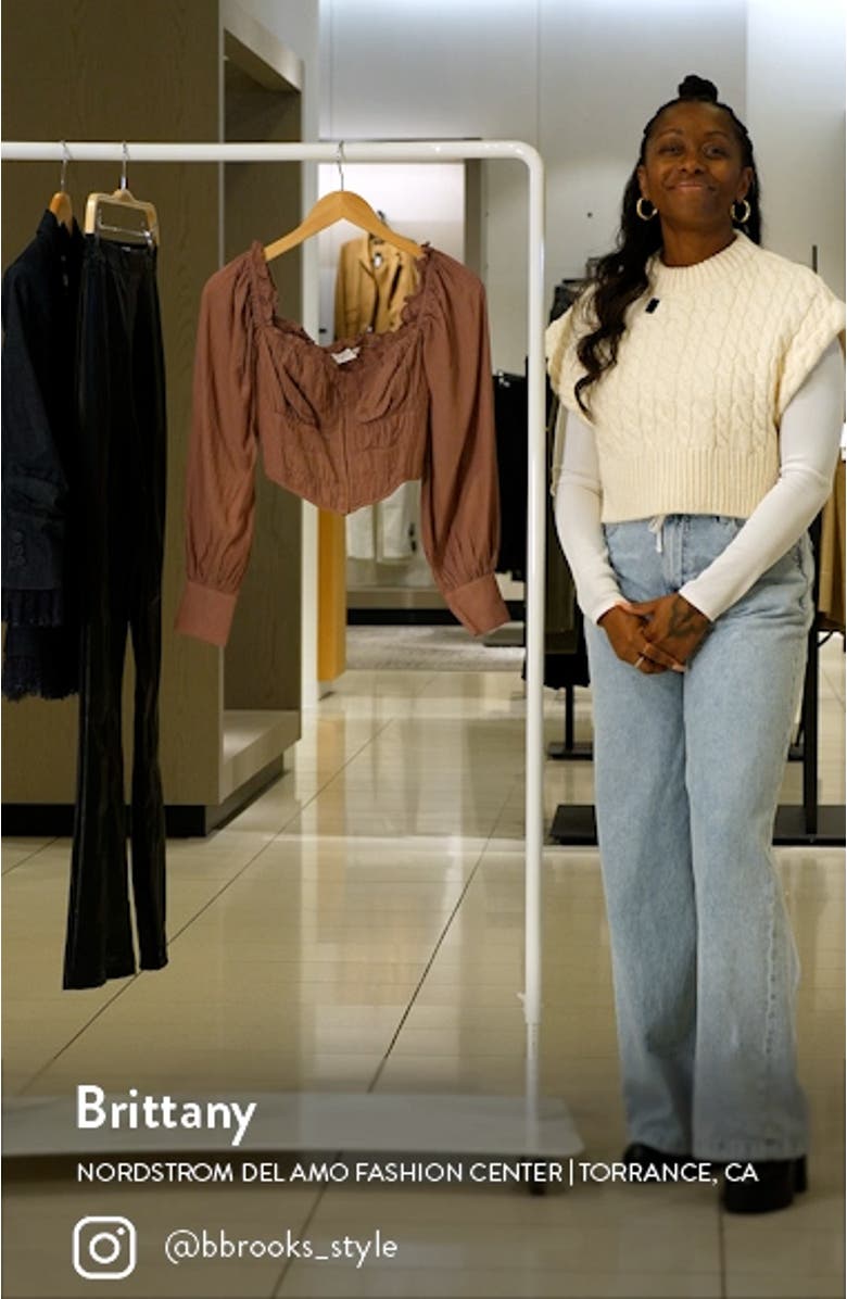 Amber Puff Sleeve Smocked Blouse, sales video thumbnail