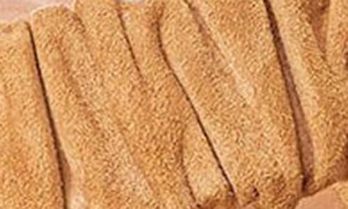 Staud Frankie Ruched Wedge Sandal In Cashew Natural