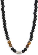 NORDSTROM RACK Men's Waterproof Semiprecious Beaded Necklace