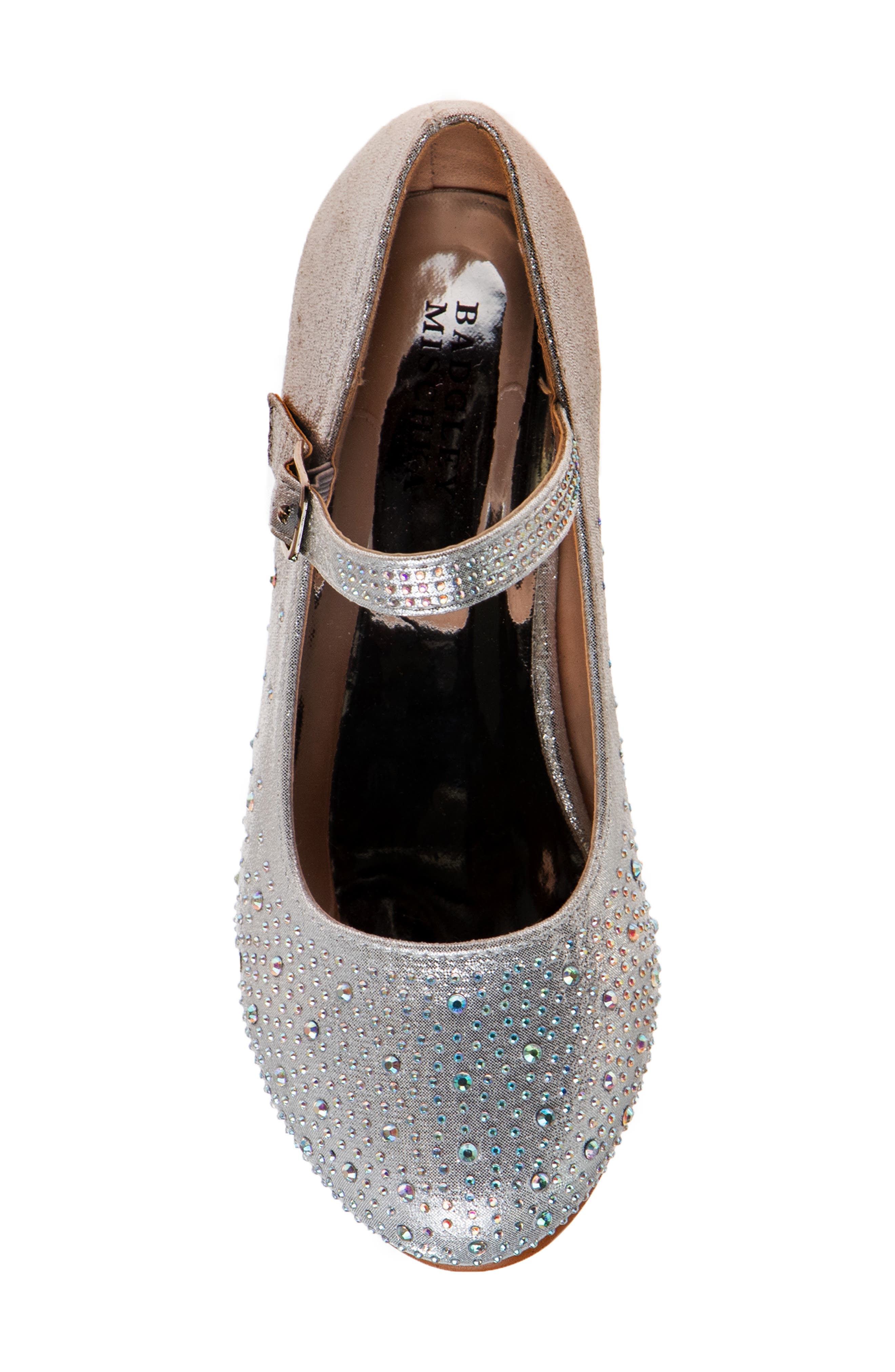 Embellished Mary Jane Pump, Alternate, color, SILVER