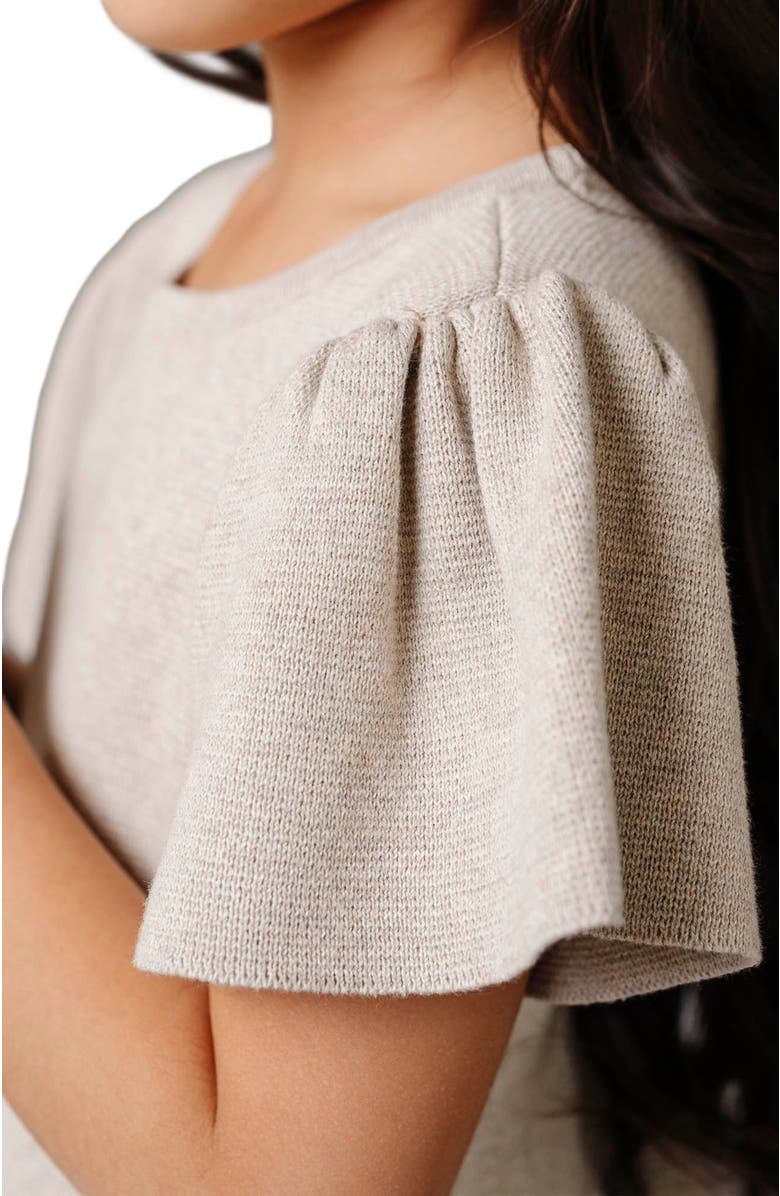 Hope & Henry Girls' Organic Pleated Sweater Dress, Toddler, Alternate, color, 