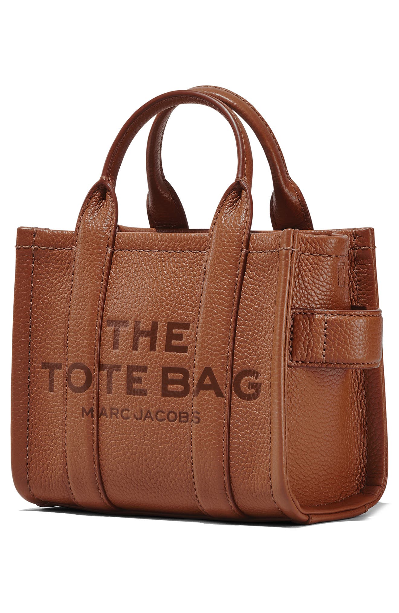 The Leather Crossbody Tote Bag, Alternate, color, ARGAN OIL