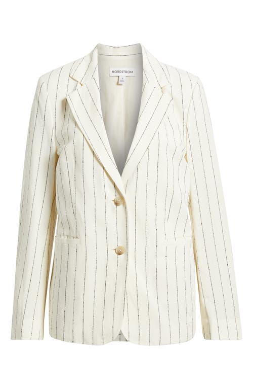 Nordstrom Pinstripe Boyfriend Blazer