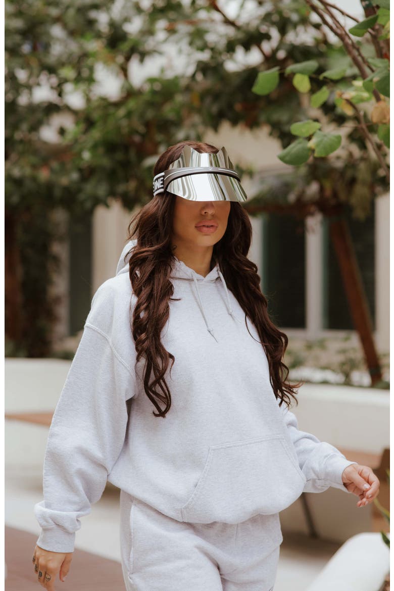 Kitty Lux Visor, Alternate, color, CHROME