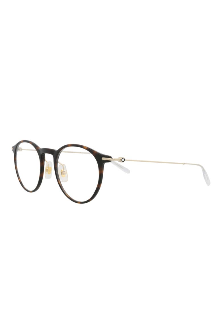 48mm Round Optical Frames, Alternate, color, HAVANA GOLD TRANSPARENT