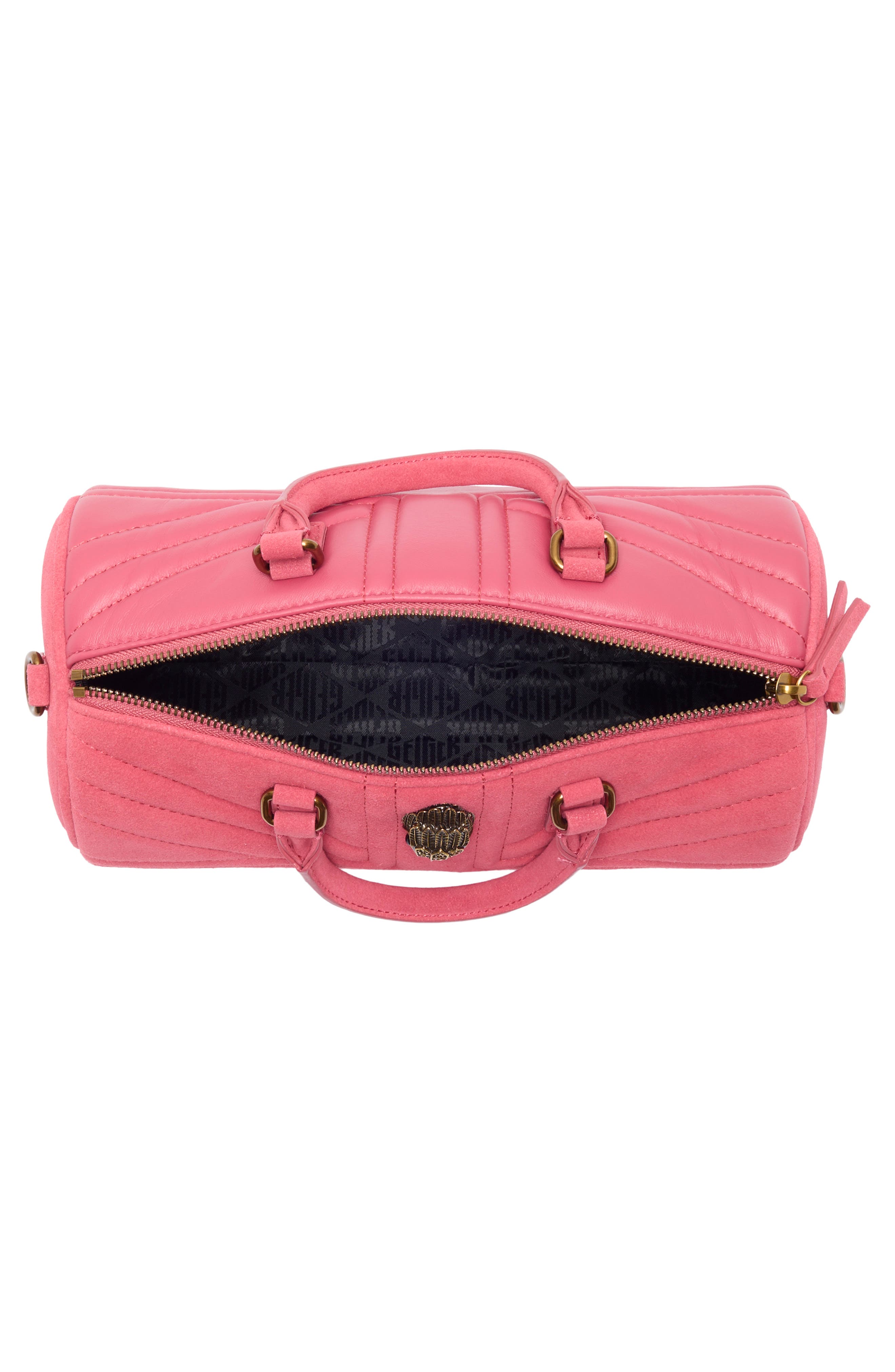 Union Jack Barrel Leather Bag, Alternate, color, OPEN PINK