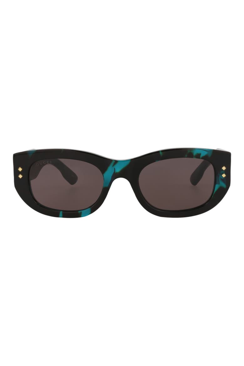 51mm Rectangle Sunglasses, Main, color, HAVANA HAVANA GREY