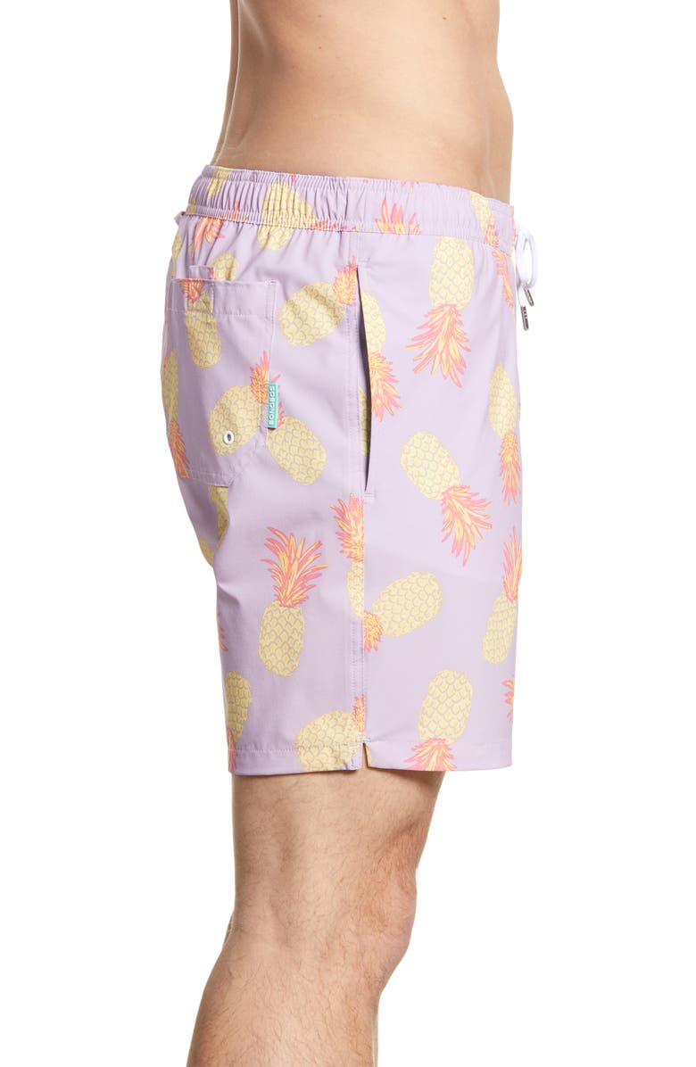 Bonobos E-Waist 7-Inch Swim Trunks, Alternate, color, Pineapple