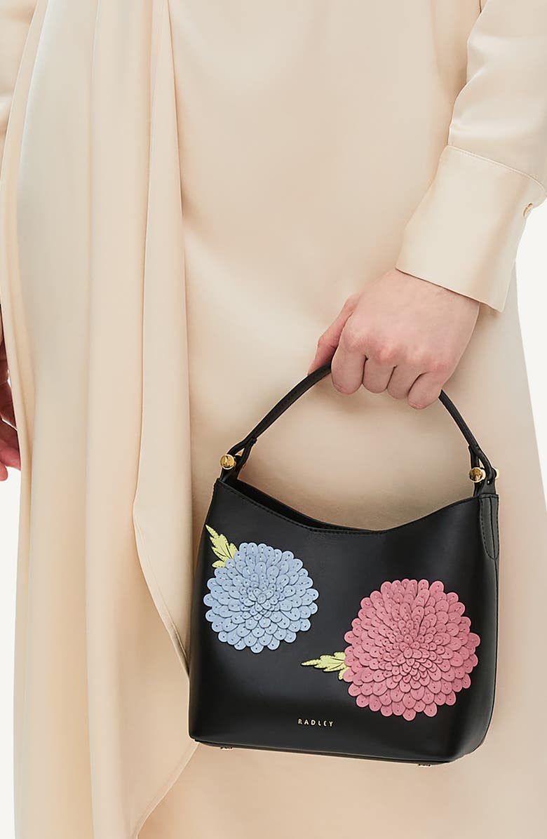 Radley Small Royal Horticultural Society Crossbody Bag, Alternate, color, Black