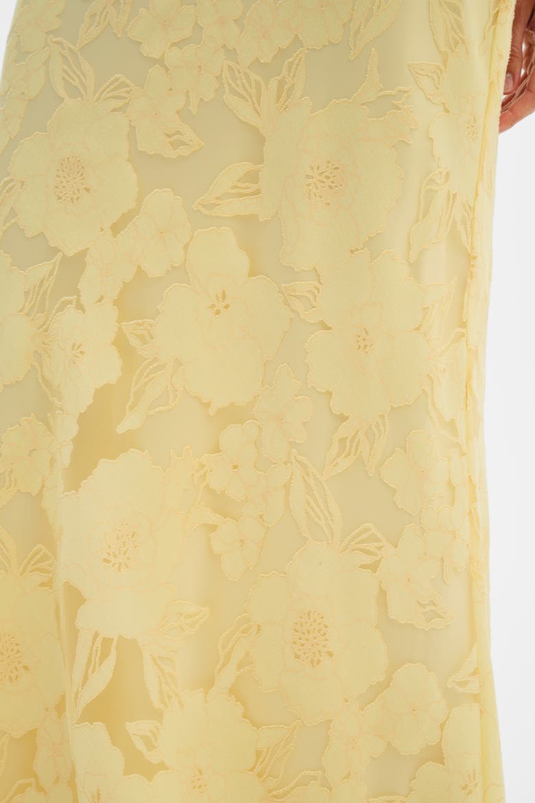 Sorelle Lace Slip Maxi Dress, Alternate, color, Light Lemon
