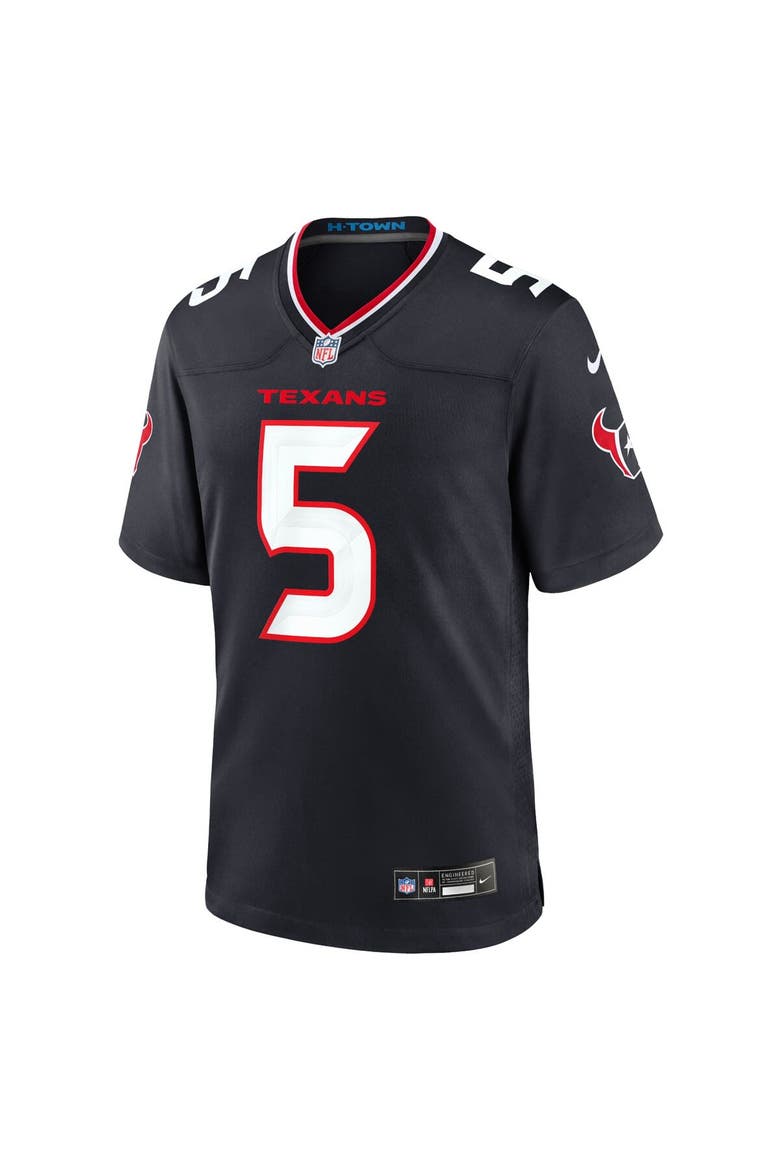 Men's Nike Jalen Pitre Navy Houston Texans Game Jersey, Alternate, color, Navy