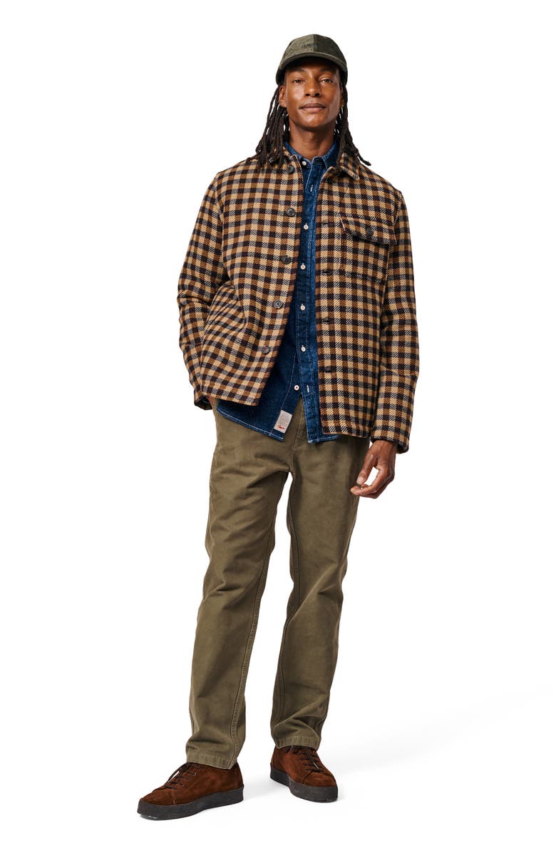 Aubin Nettleham Shirt Jacket, Alternate, color, Brown Gingham