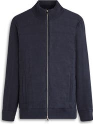 Bugatchi Quilted Zip-Up Sweater Jacket