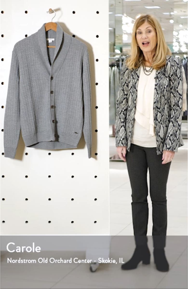 James Shawl Collar Cardigan, sales video thumbnail