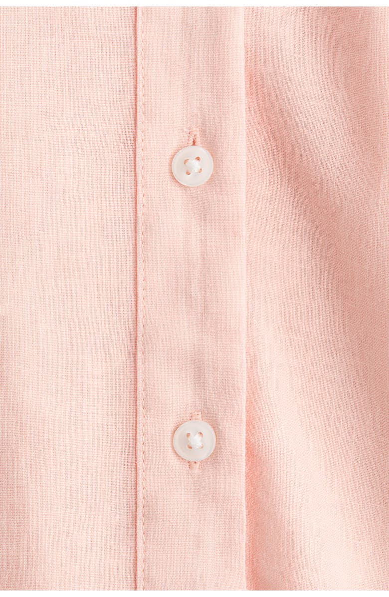 H&M Linen-blend Shirt, Alternate, color, Light Pink