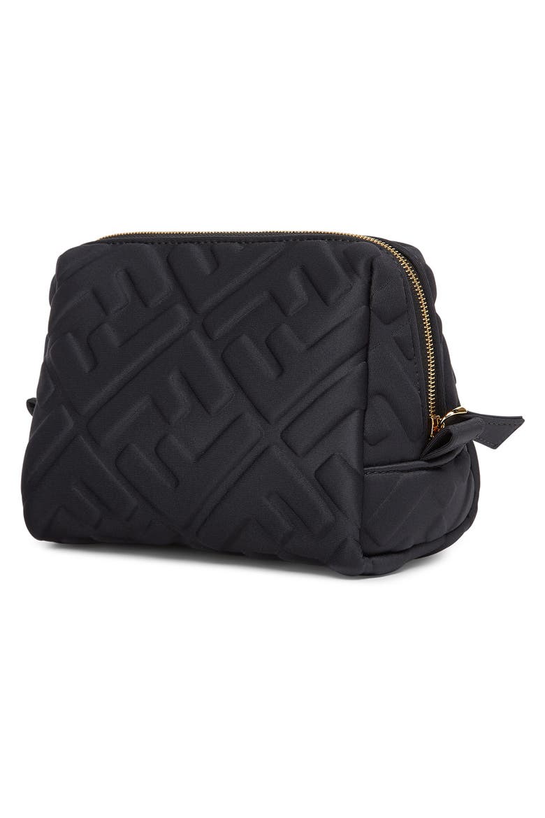 Small Trapezio FF Cosmetics Case, Alternate, color, NERO ORO