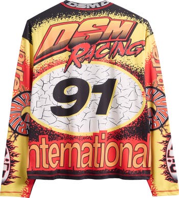 MX Racing Long Sleeve Cotton Graphic Print T-Shirt