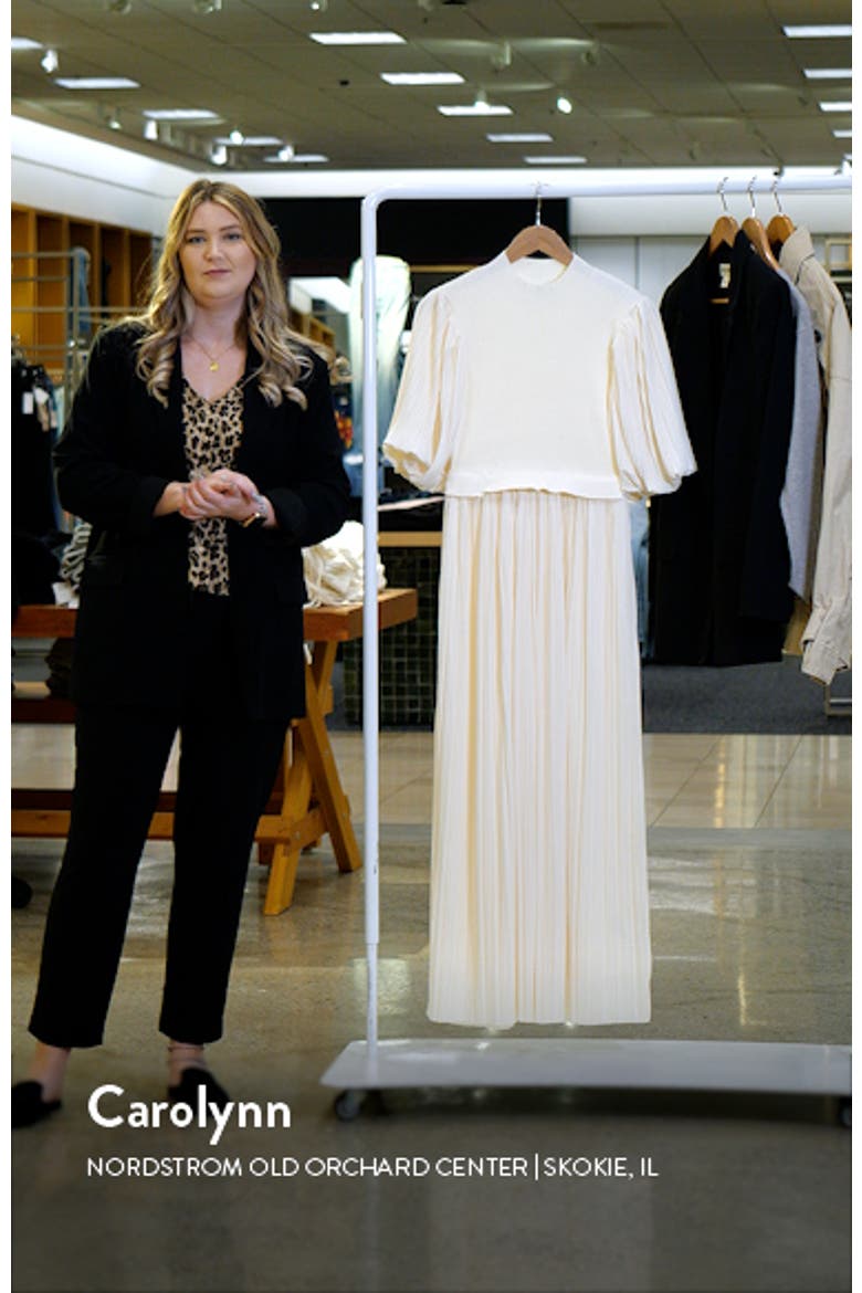 Mixed Media Pleated Dress video