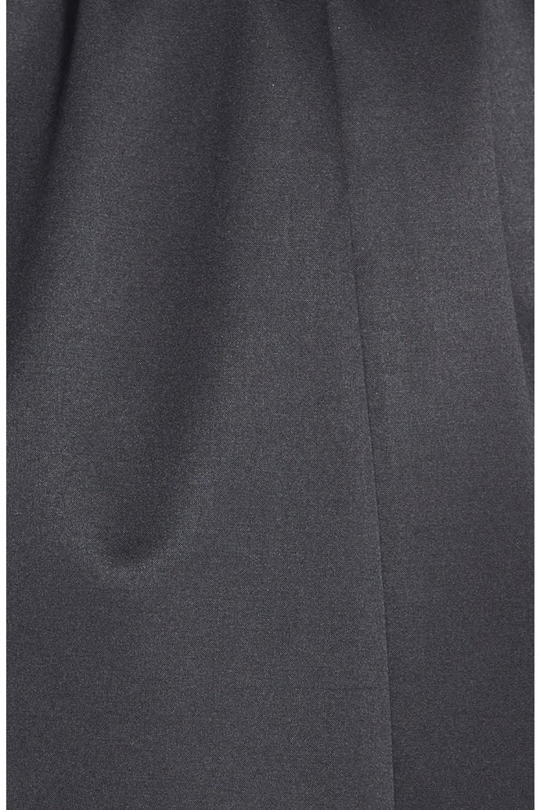 Heritage Satin Double Breasted Trench Coat, Alternate, color, BLACK
