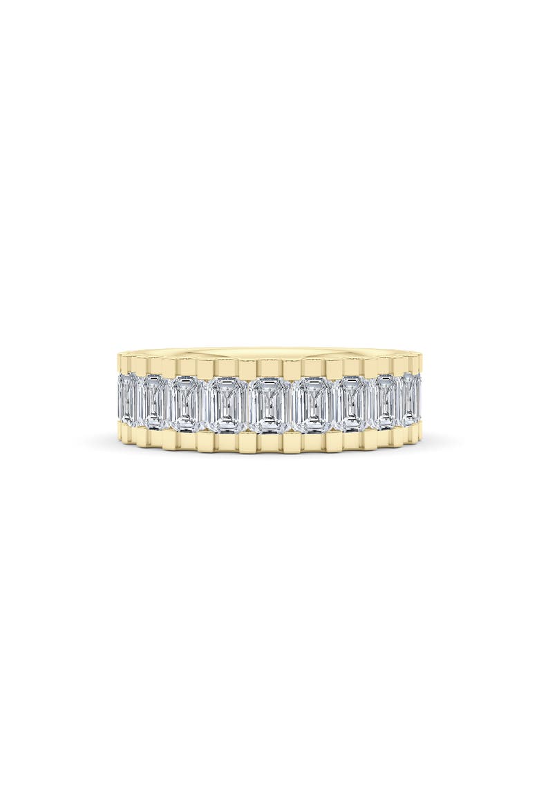 Emerald Lab Grown Diamond Channel Ring, Main, color, 18K YELLOW GOLD