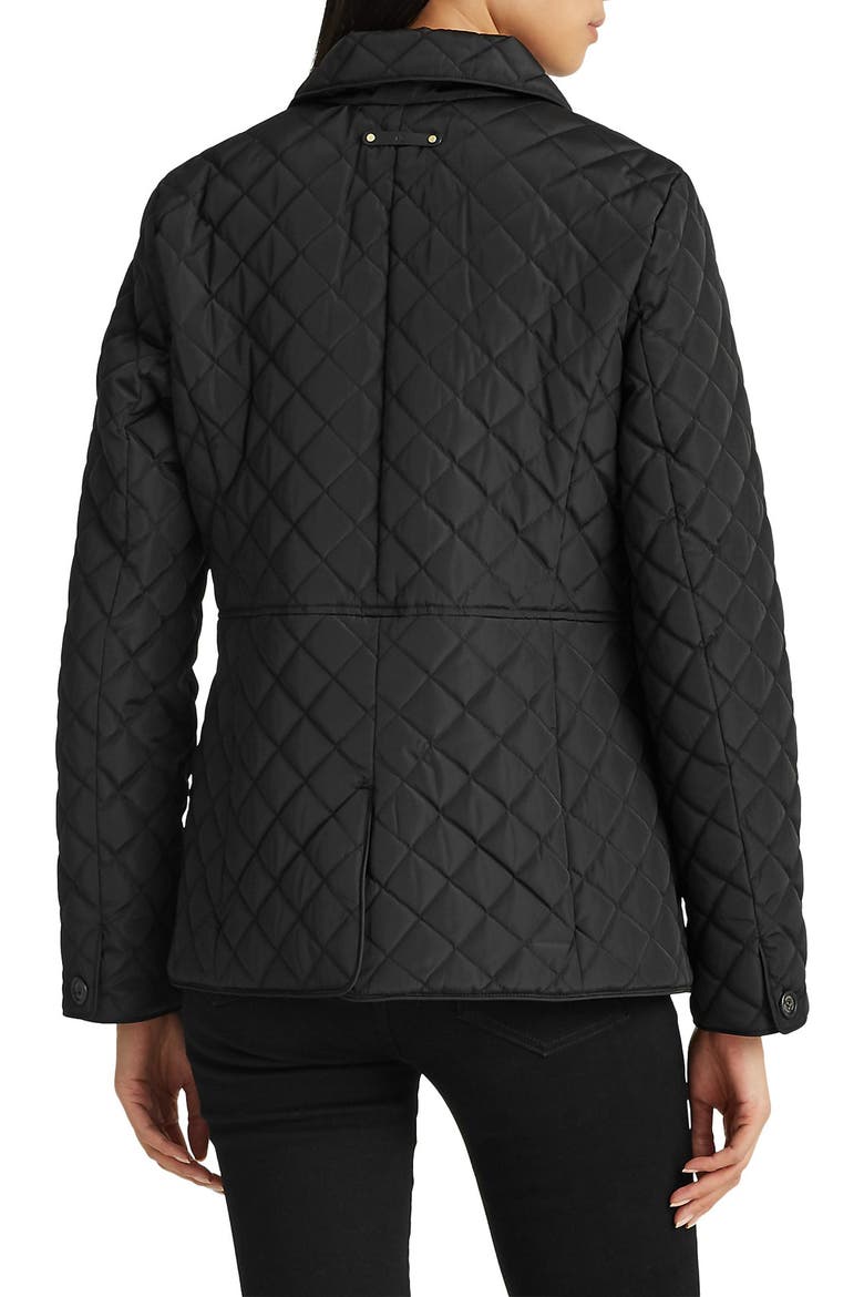 Diamond Quilted Jacket, Alternate, color, BLACK