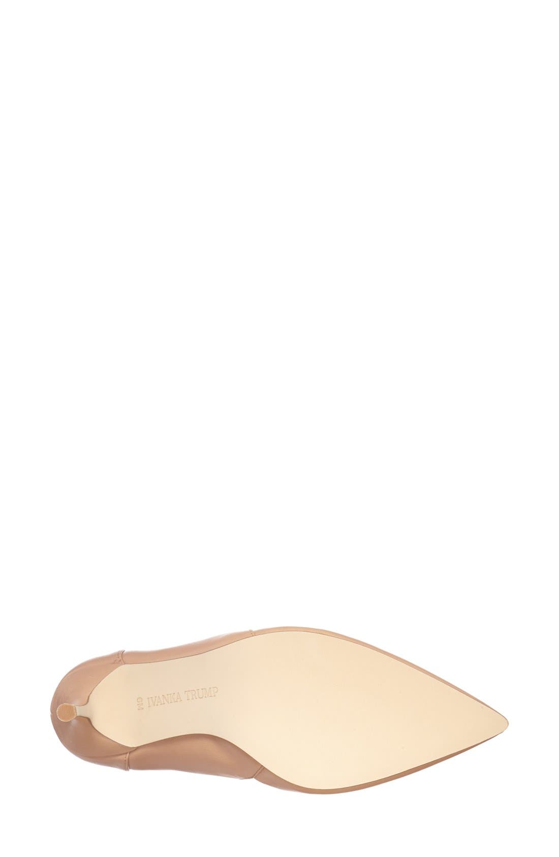'Dove' Pointy Toe Pump, Alternate, color, DUNE LEATHER
