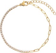 Adornia Half Cubic Zirconia Bracelet