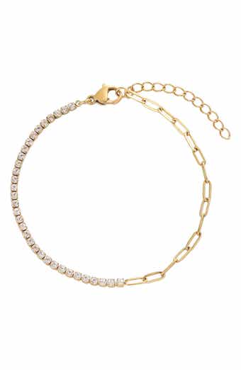 Half Cubic Zirconia Bracelet
