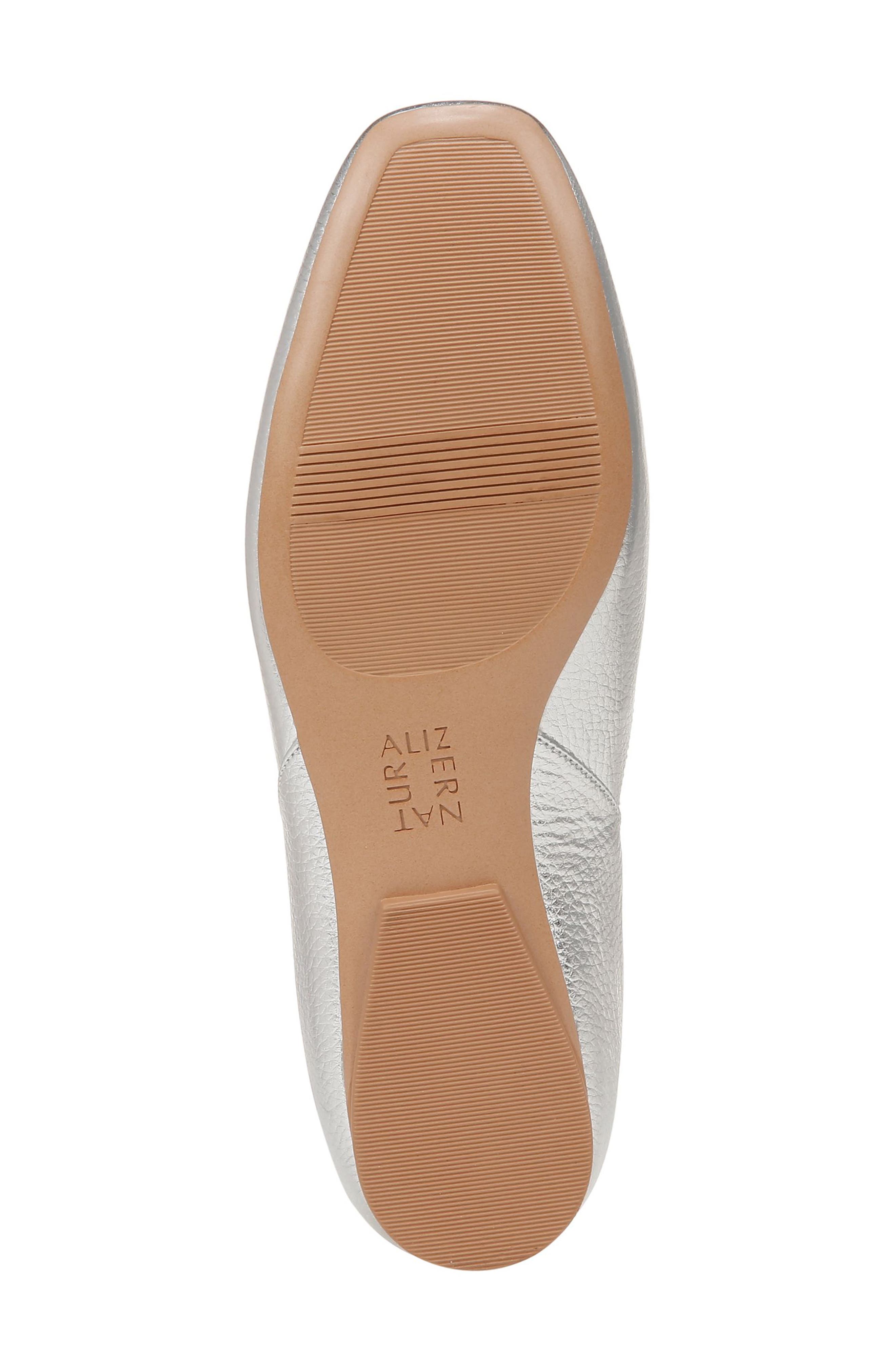 Cody Skimmer Flat, Alternate, color, SILVER CROC PATTERN LEATHER