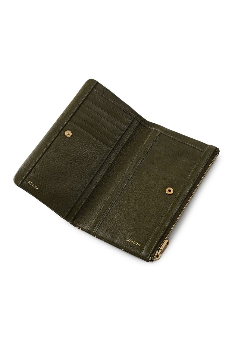 Mallow Street - Stud Large Bifold Wallet, Alternate, color, Pine Needle