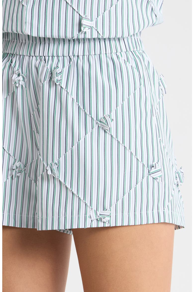 Porter Stripe Quilted Shorts, Alternate, color, GREEN STRIPE