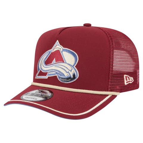 Men's New Era  Burgundy Colorado Avalanche Vintage Team Rope A-Frame 9FIFTY Snapback Hat