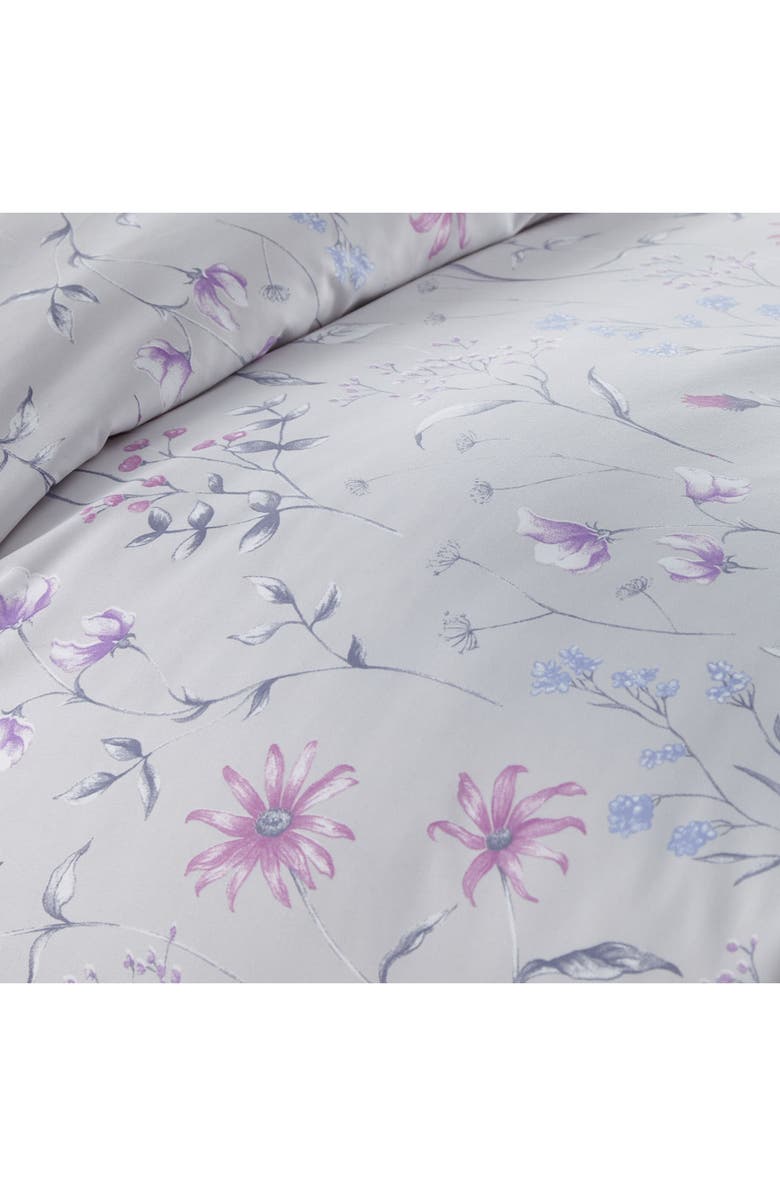 SOUTHSHORE FINE LINENS Luxury Premium Floral Collection Comforter Set, Alternate, color, Gray