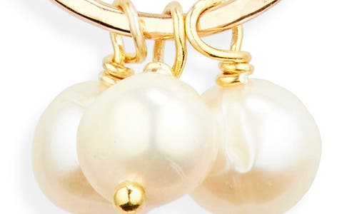 Ki-ele Kelsey Pearl Drop Earrings In Gold