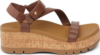 Cushion Tide Higher Ankle Strap Platform Wedge Sandal