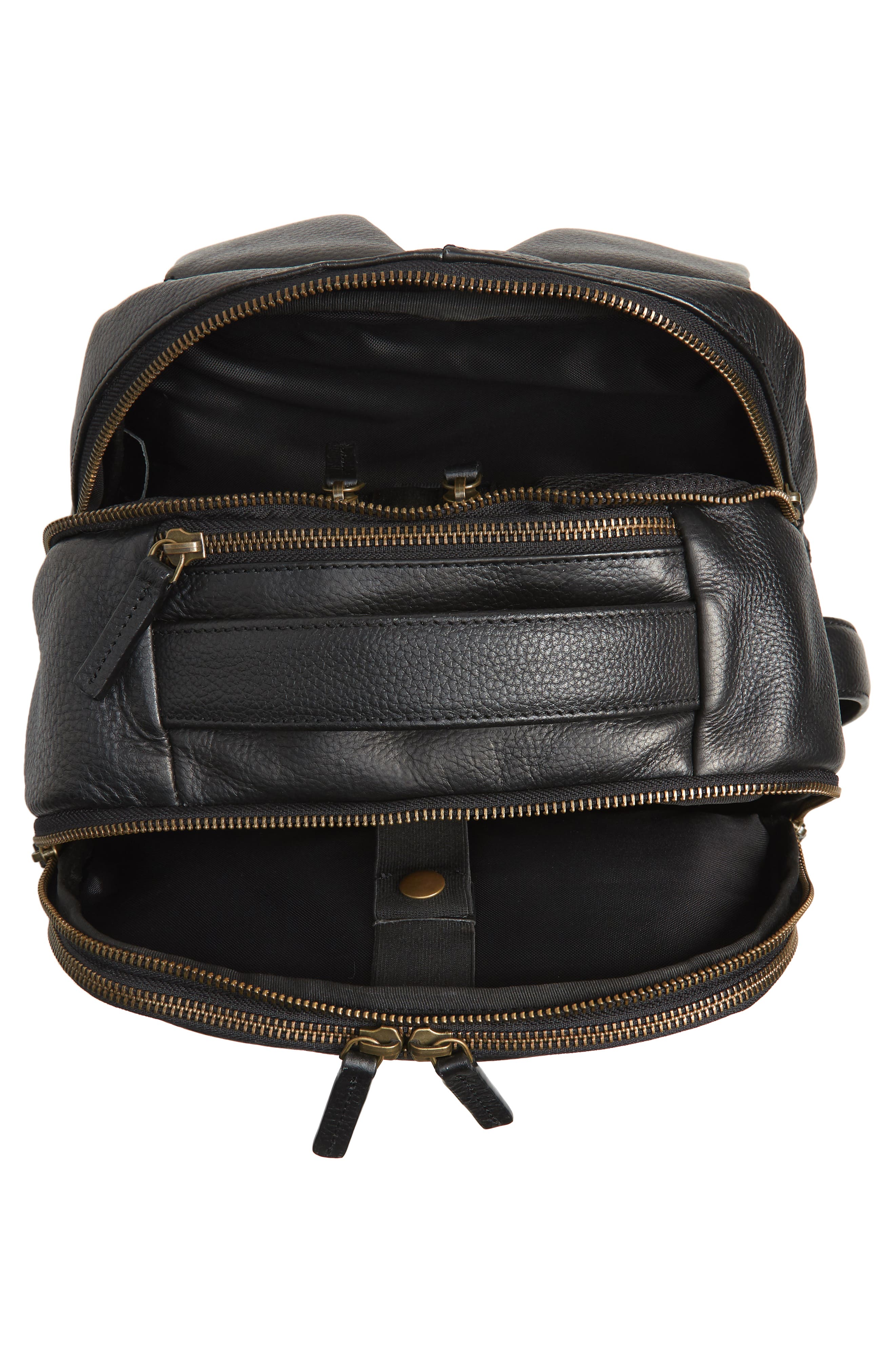 Johnston & Murphy Leather Backpack, Alternate, color, 