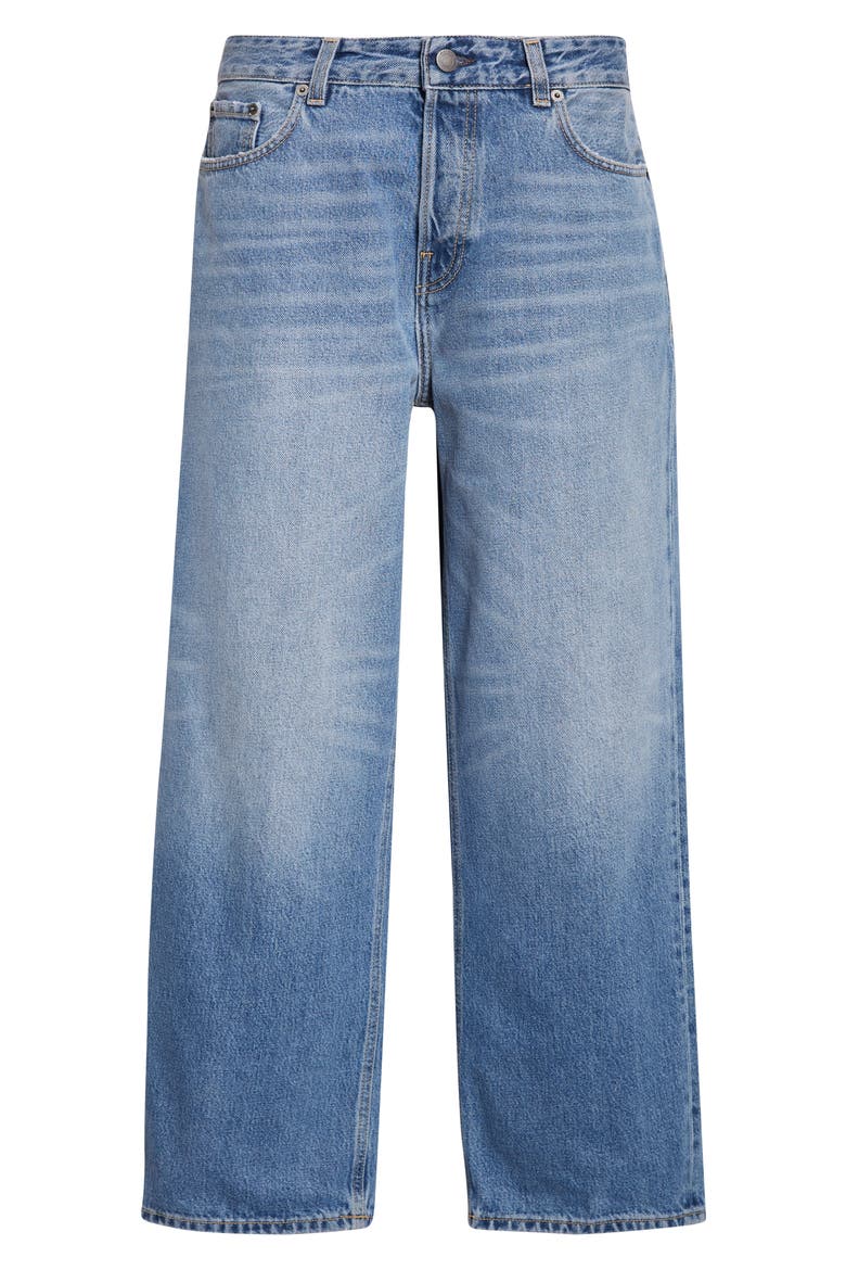 Relaxed Fit High Waist Jeans, Alternate, color, NORDIC BLUE