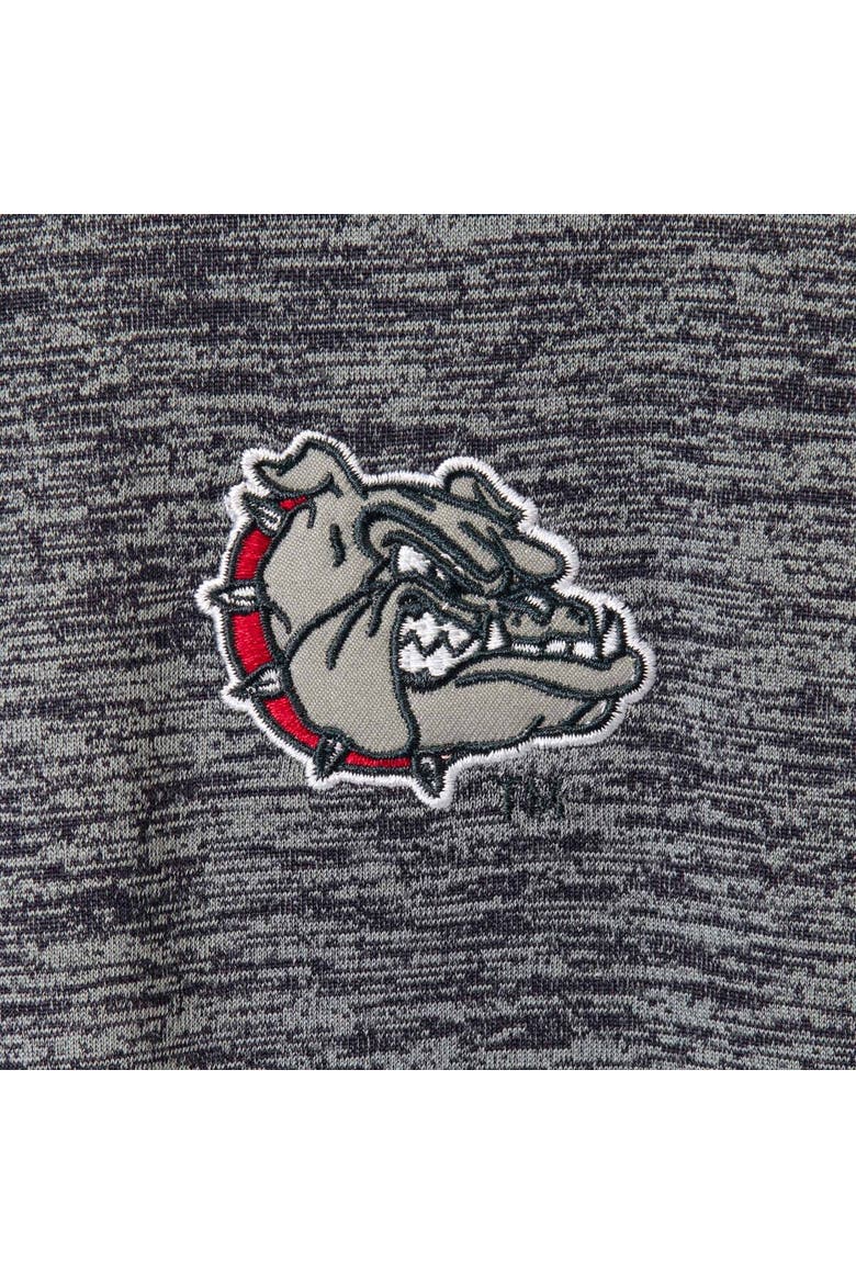 Men's Colosseum Heathered Navy Gonzaga Bulldogs Down Swing Raglan Polo, Alternate, color, Heather Navy