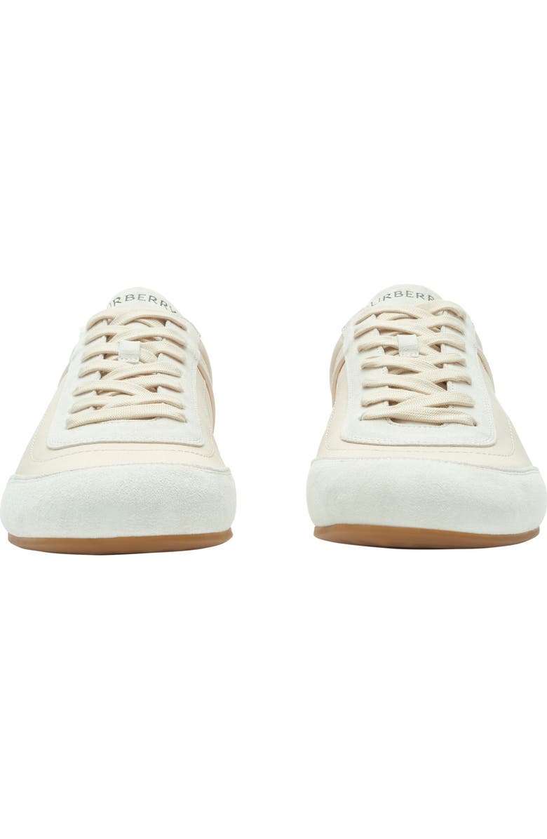 Burberry Equestrian Knight Design Runner Sneaker, Alternate, color, Dove Beige