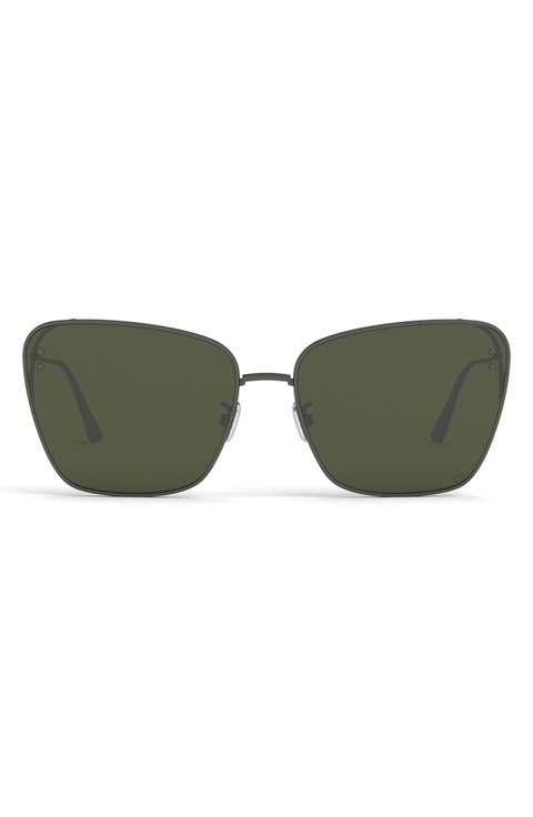 MissDior B2U 63mm Butterfly Sunglasses