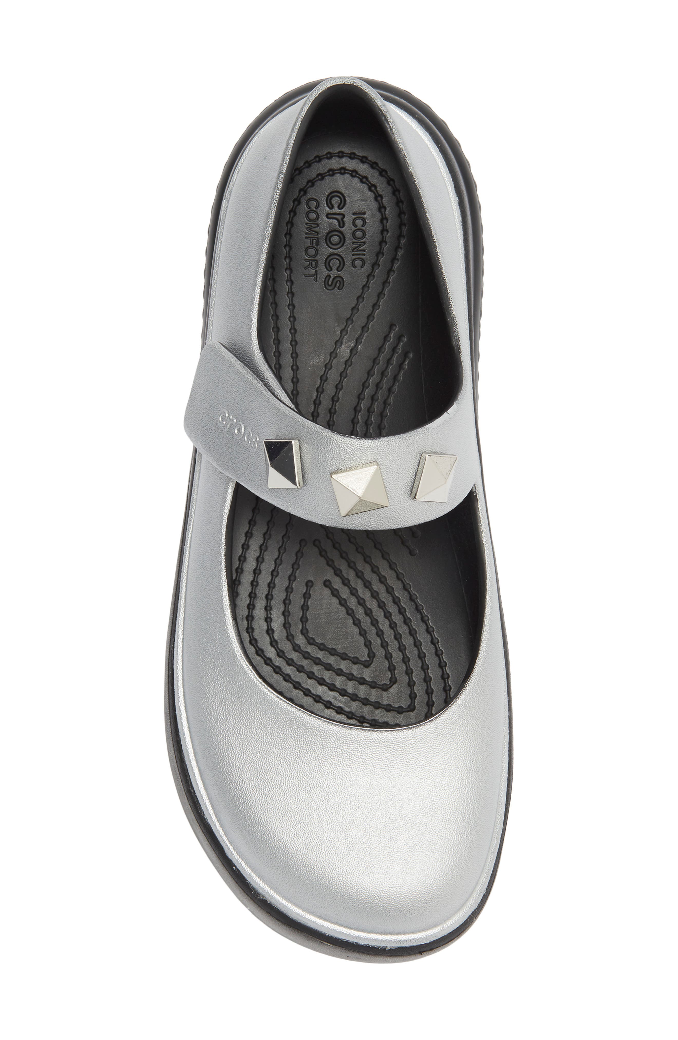 Stomp Platform Mary Jane, Alternate, color, SILVER