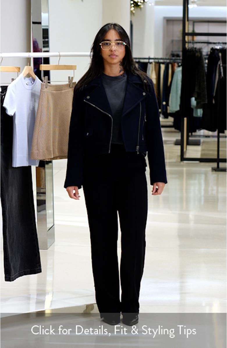 Arlow Asymmetric Zip Wool Blend Jacket, sales video thumbnail