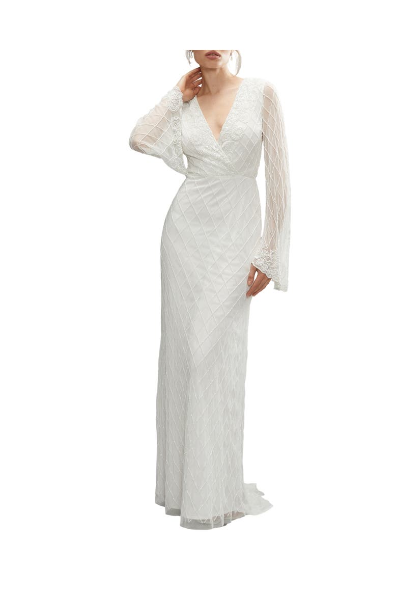 Embellished Bridal Maxi Dress, Main, color, Ivory