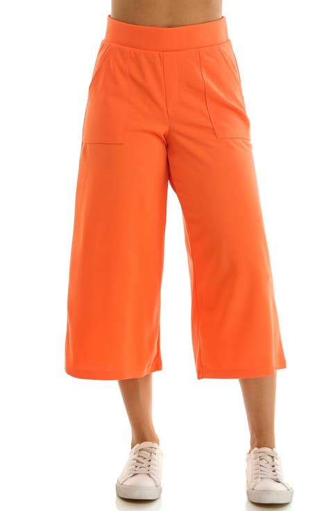Elastic Waist Culotte Pants